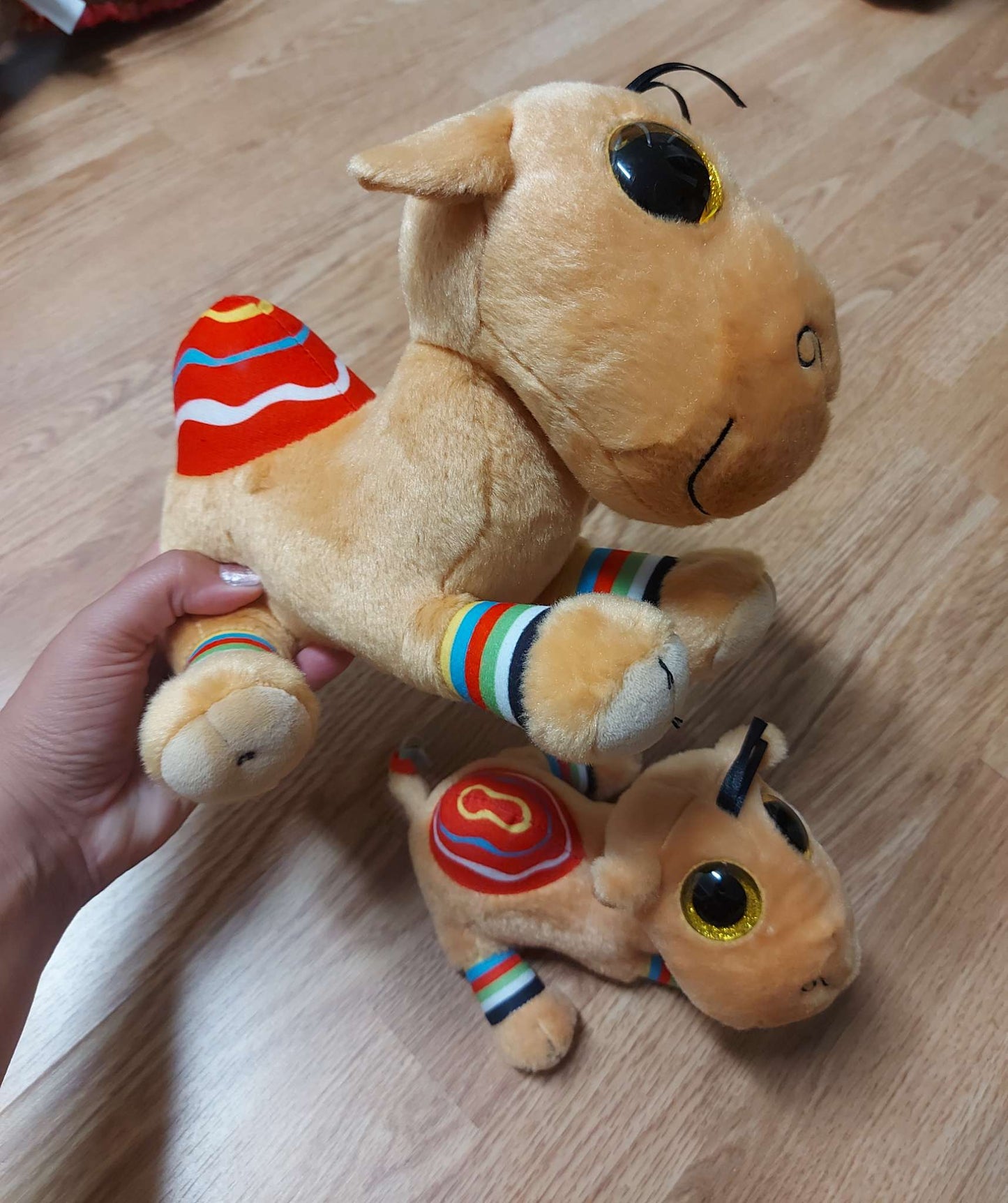 Lot of Camal stuffed animals