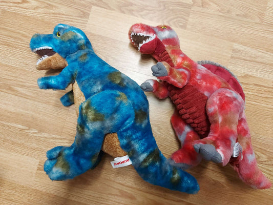 Lot of 2 dinosaurs stuffed animals