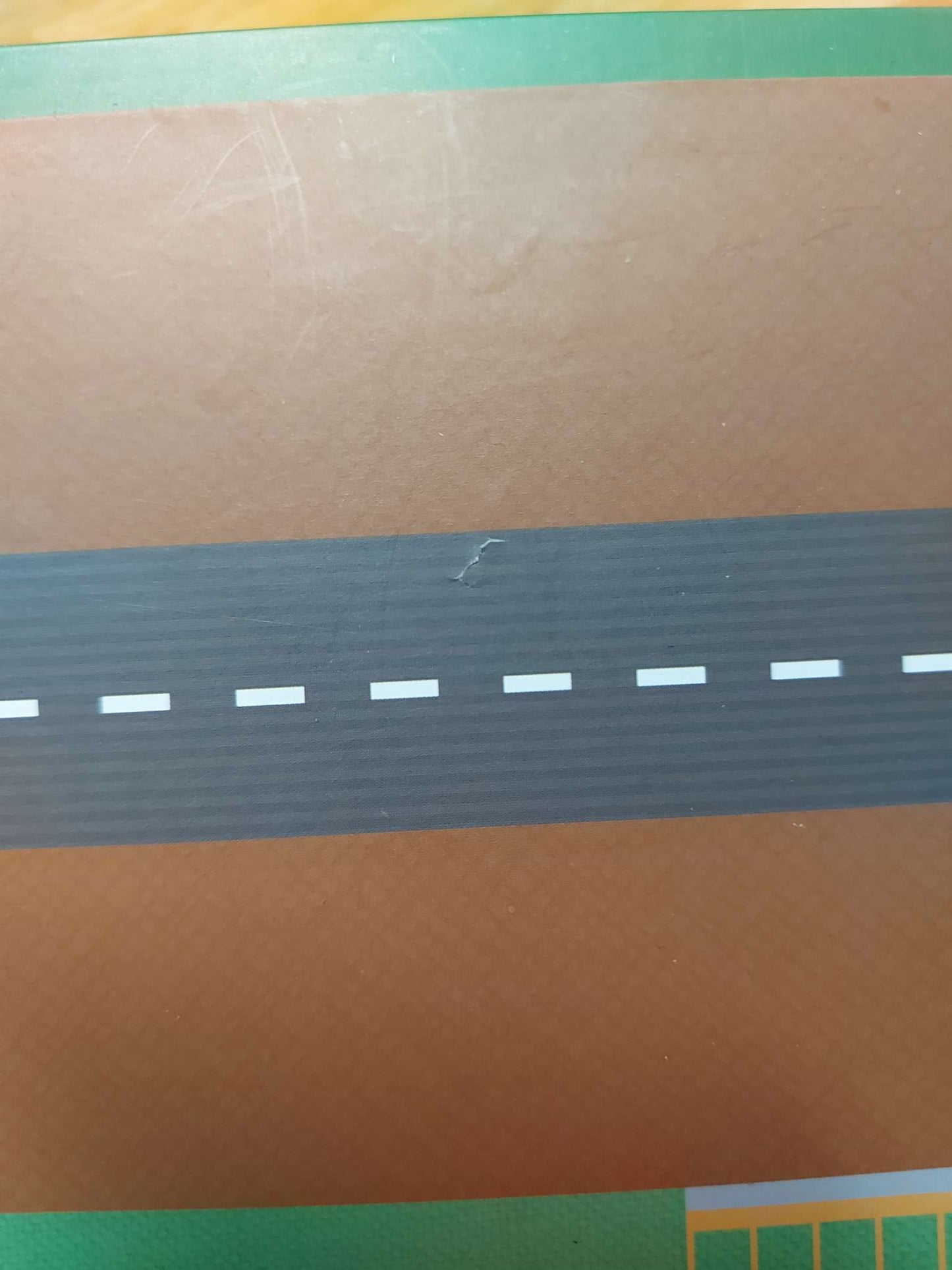 Magnetic play scene - construction site