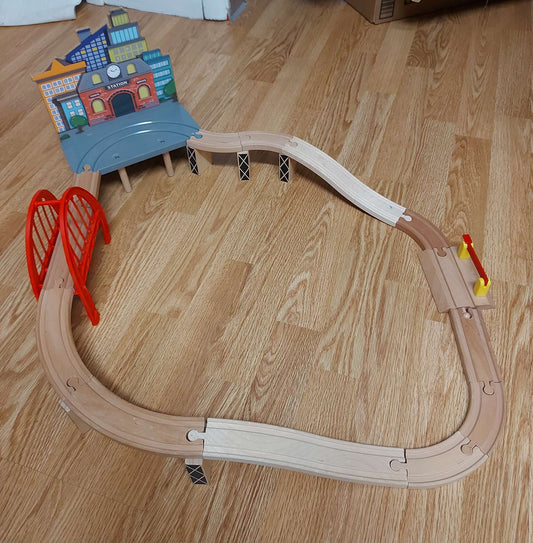 Wooden train set