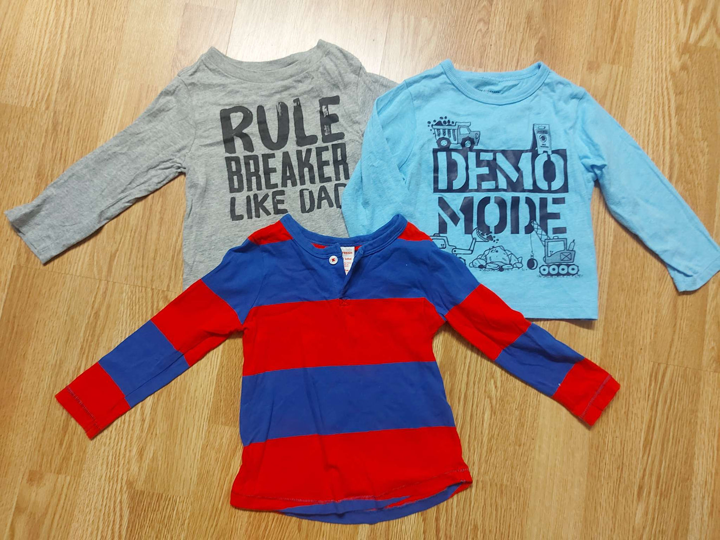 Lot of 3 long sleeve tshirts size 12-18 months, Kids 18 Month (12-18M)