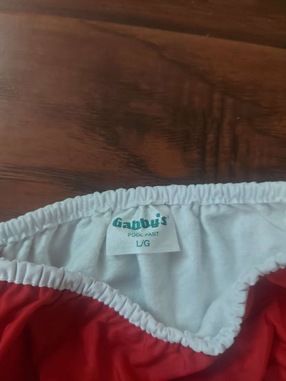 Gabby's Red Size Large reusable swim diaper cover , Kids 18 Month (12-18M)