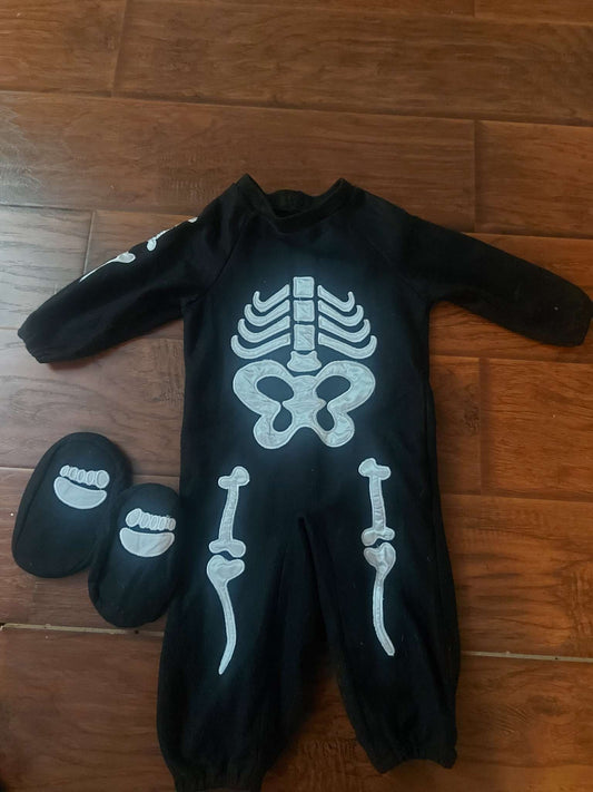 Halloween Skeleton Toddler Costume - Size 12-24 months, Kids 24 Month (18-24M)