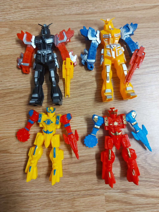 Lot of 4 plastic transformers