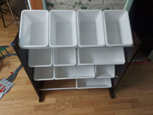 Kids Toy Storage Organizer with Plastic Bins