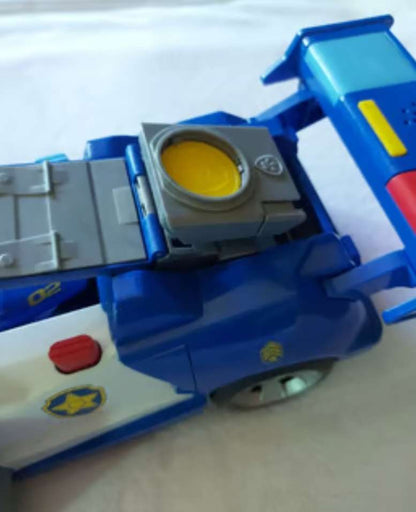 PAW Patrol, Chase 2-in-1 Transforming Movie City Cruiser Toy Car with Motorcycle, Lights, Sounds and Action Figure