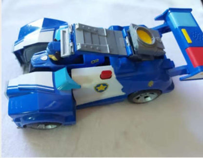 PAW Patrol, Chase 2-in-1 Transforming Movie City Cruiser Toy Car with Motorcycle, Lights, Sounds and Action Figure