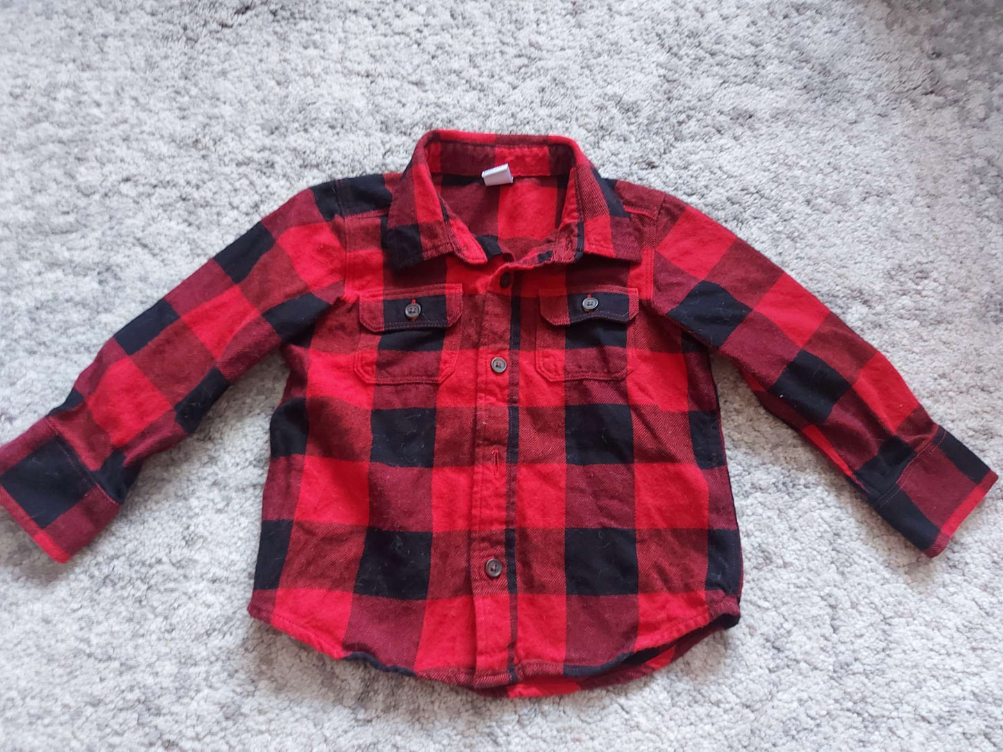 Boy Plaid Shirt - Size 2T, Kids 2T