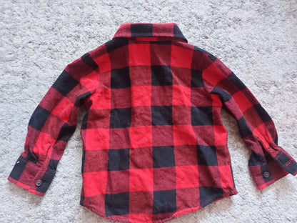 Boy Plaid Shirt - Size 2T, Kids 2T