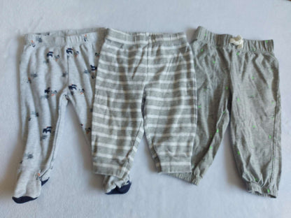 Lot of 3 pairs of pants -Size 6 months, Kids 6 Month (3-6M)