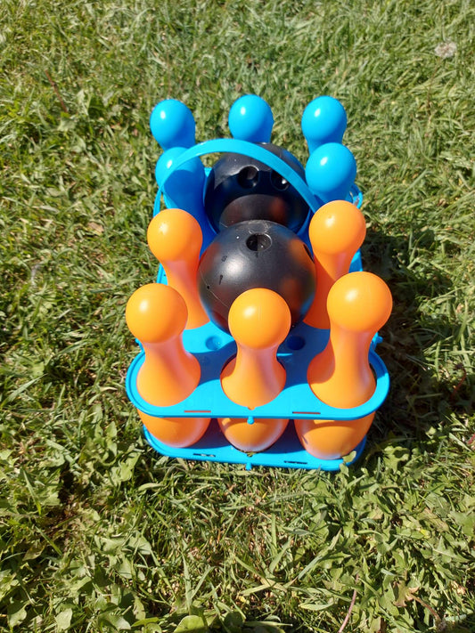 Plastic bowling set