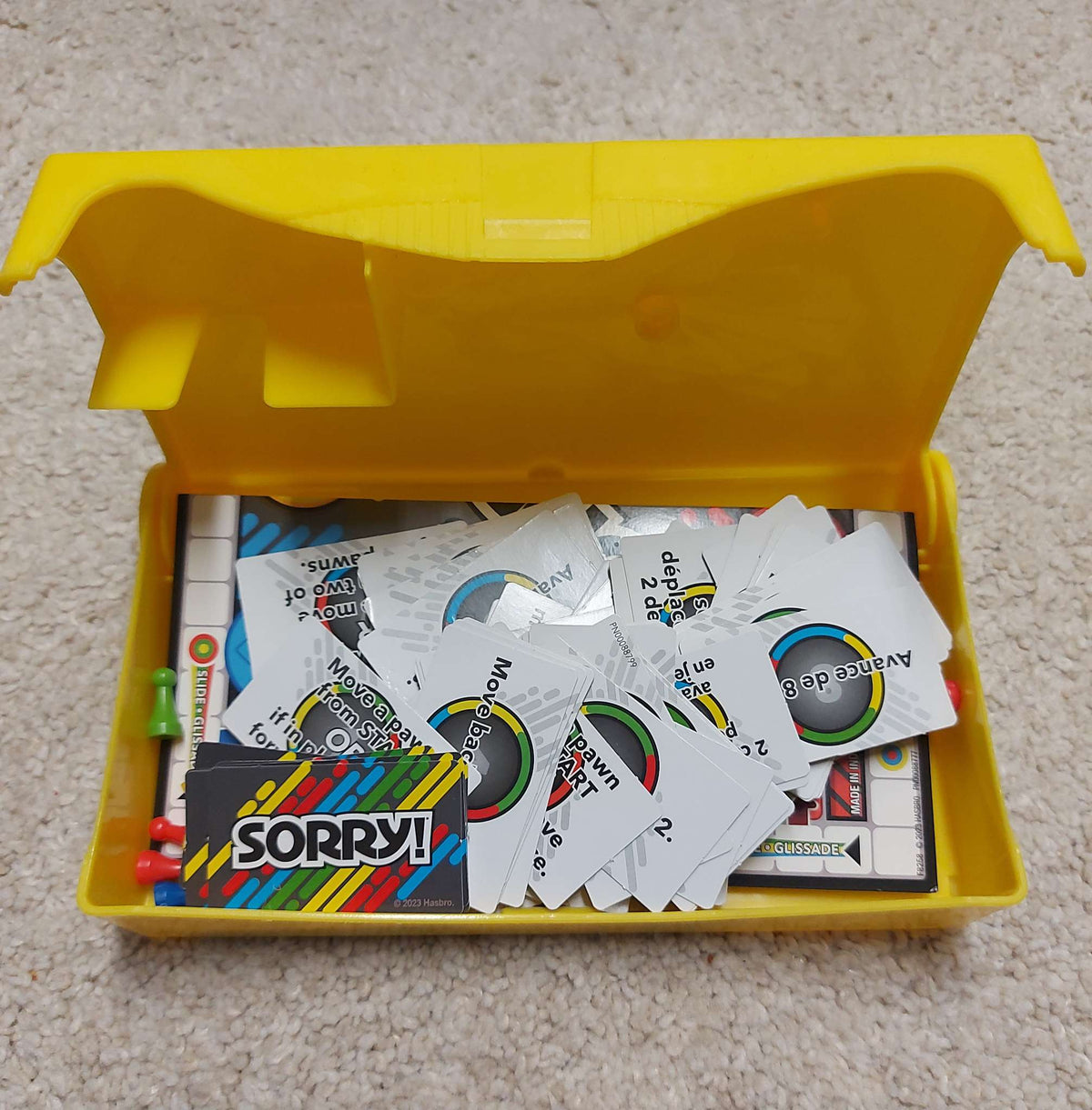 Portable version of board game Sorry!
