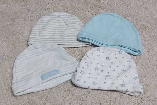 Lot of 4 newborn hats