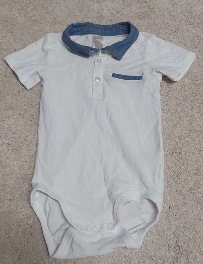 H&M white onesie Size 12-18M, Kids 18 Month (12-18M)