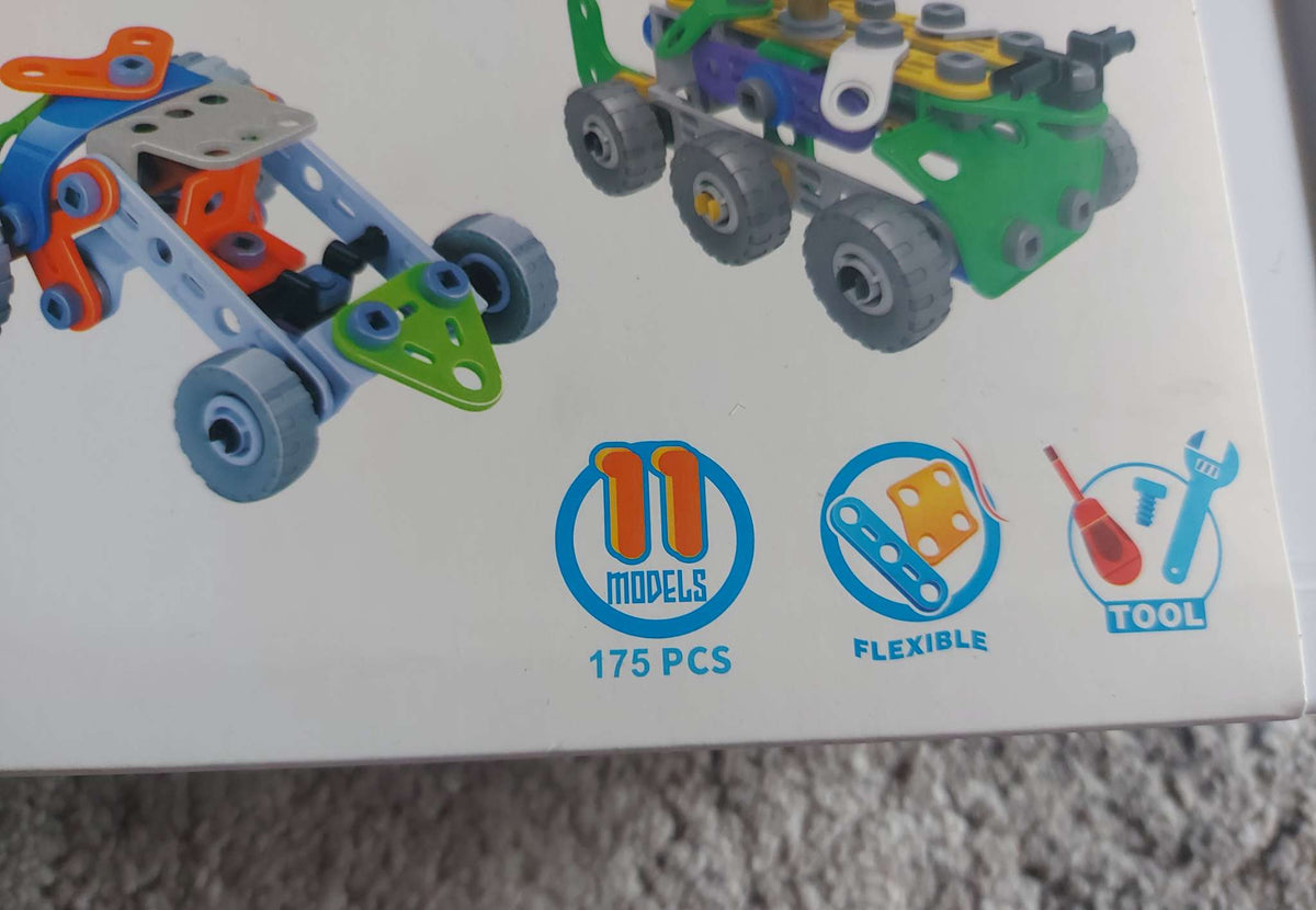 11-in-1 STEM Building Toys for Kids Ages 4-8, 175 Pieces Erector Set Construction Engineering Kit, Kids Creative Learning Activities