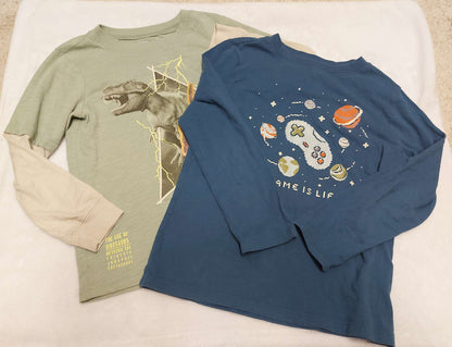 Lot of 2 long sleeves tshirst - Size S/P (6), Kids 6/6X