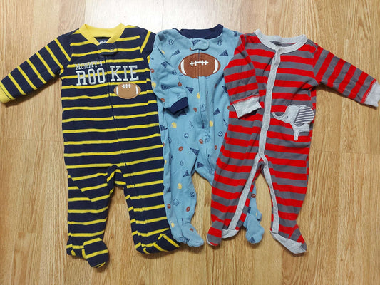Bundle of 3 sleepers - size 3-6 months, Kids 6 Month (3-6M)