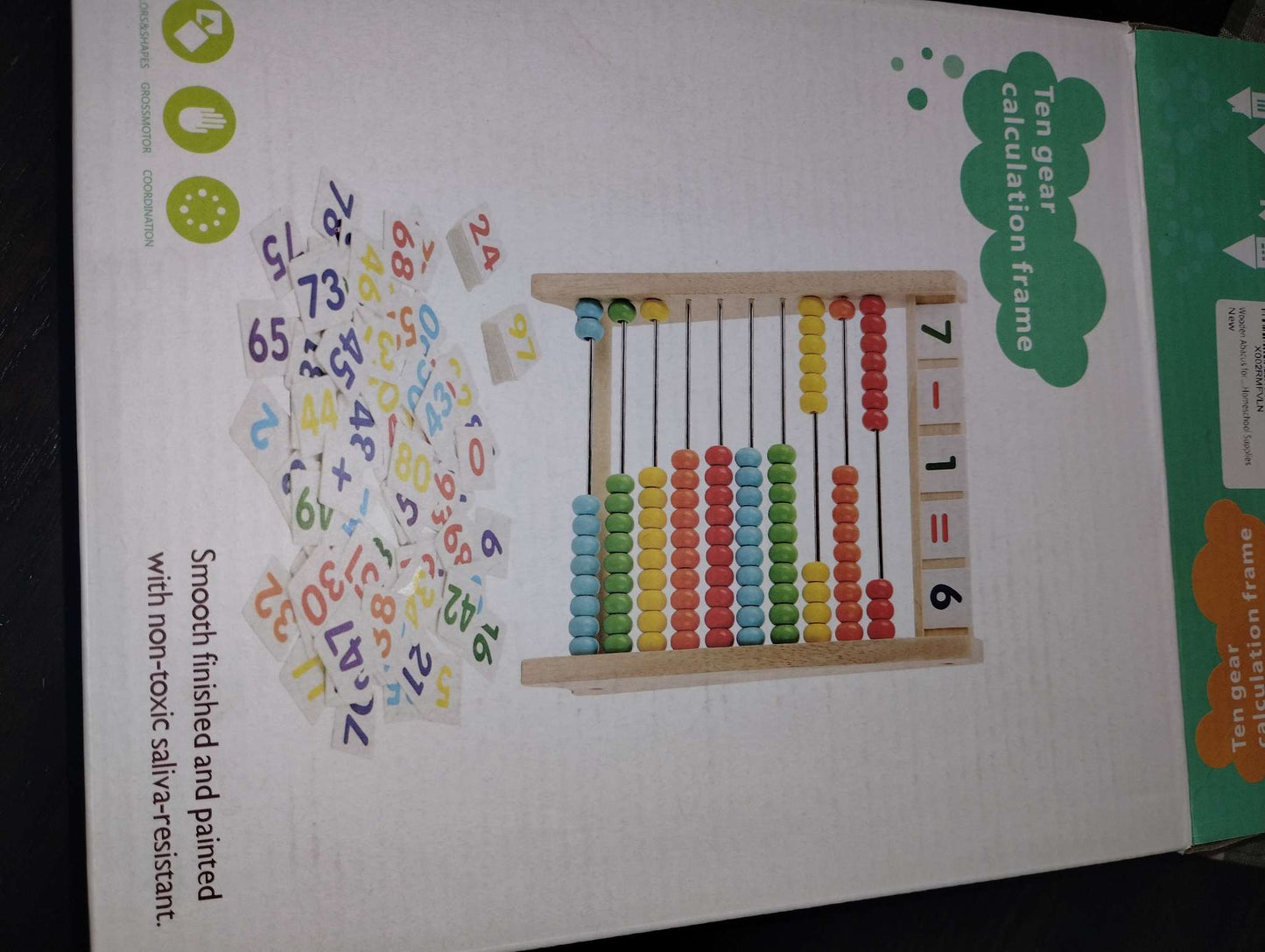 Abacus with sticks and cards (retails for $25)