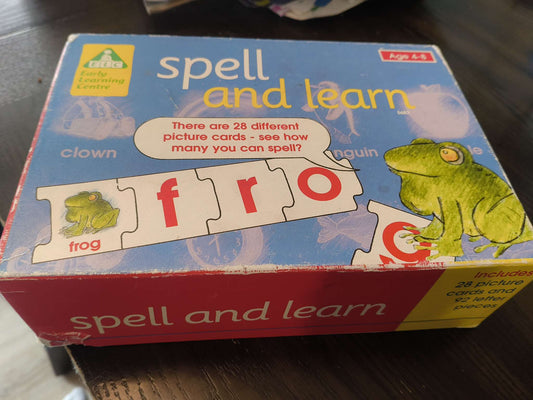 Spell and Learn puzzle pieces (could not find online)