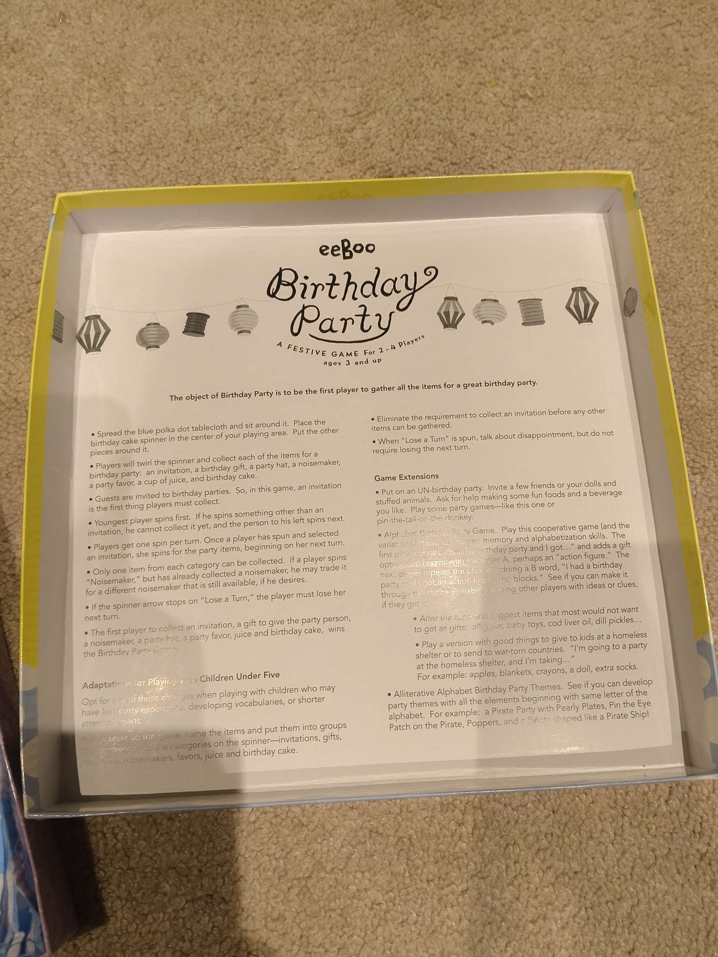 Birthday Party Board Game