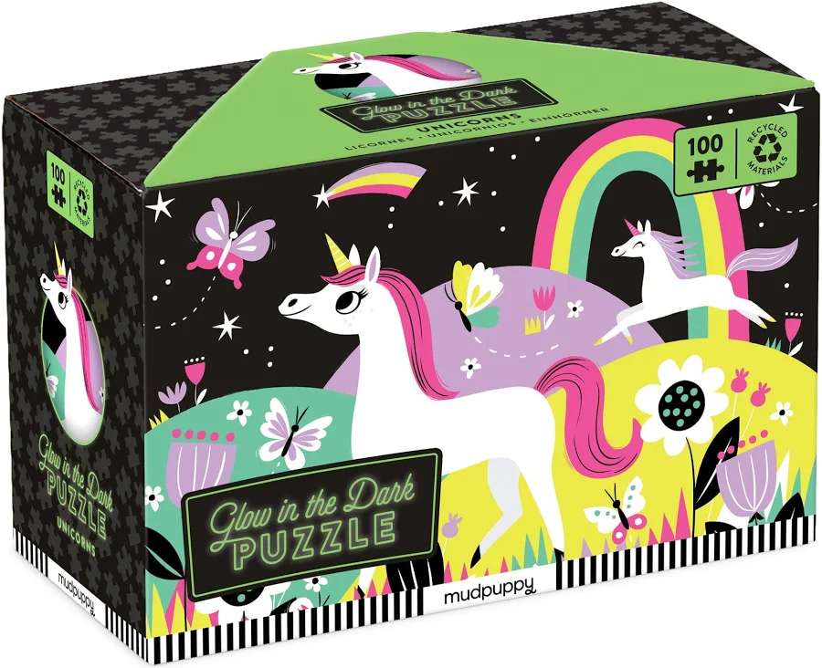 Glow in the Dark Unicorn Puzzle (100 piece) (MSRP $25)