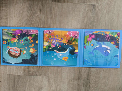 2 Magnetic Puzzle Books (3 puzzles in each)