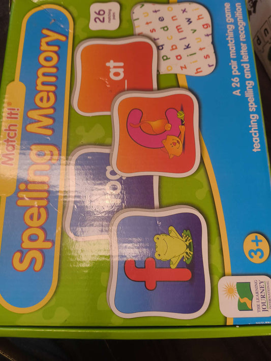 Spelling Memory matching game (MSRP $40+)