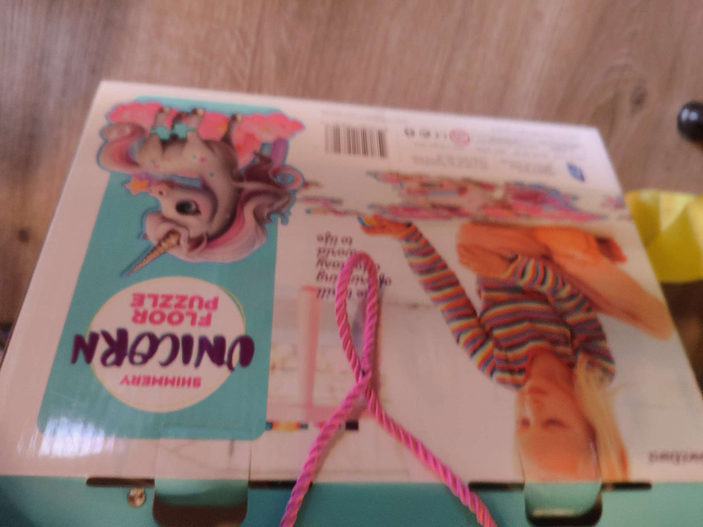 Sparkly unicorn floor puzzle