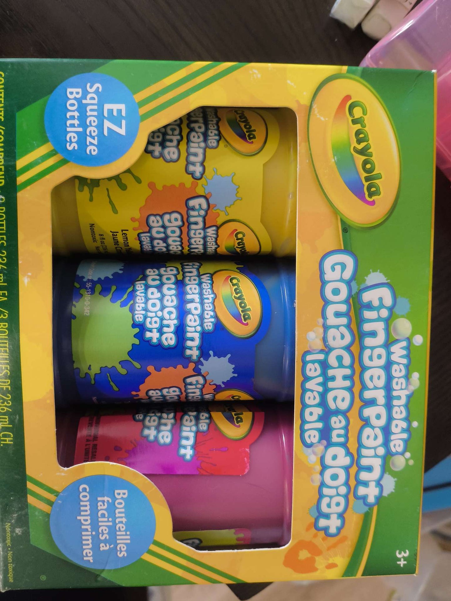 Crayola Finger Paint 3 pack NEW (MSRP $10)