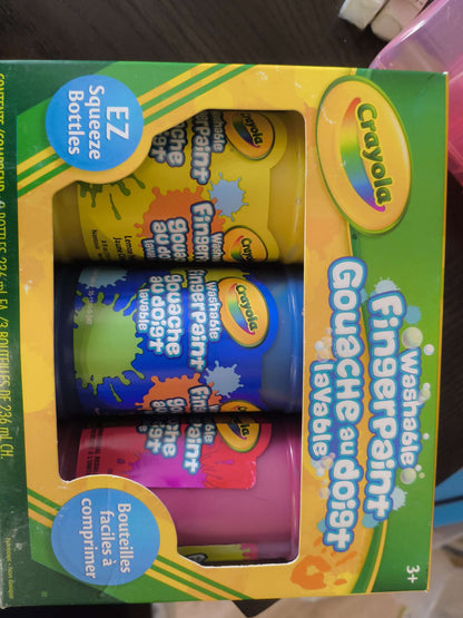 Crayola Finger Paint 3 pack NEW (MSRP $10)