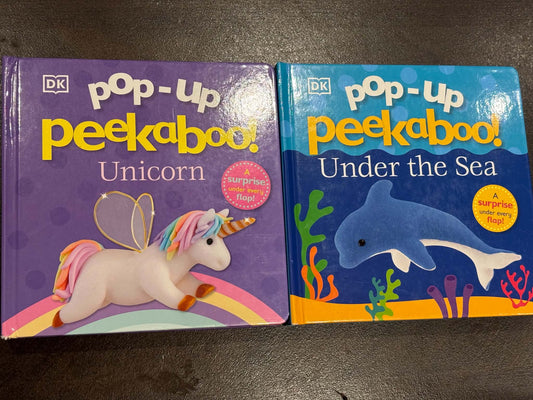 2 Pop Up Peekaboo books