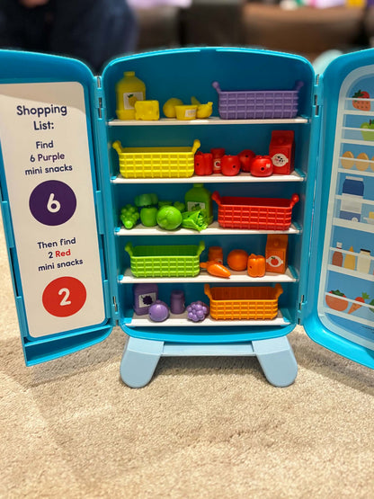 Fridge organizing game/toy