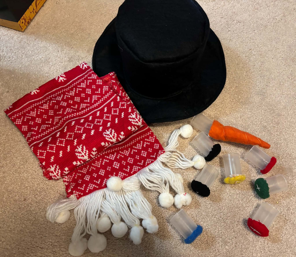 snow man making kit