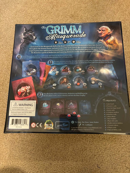 The Grimm Masquerade game (new in plastic- MSRP $30)