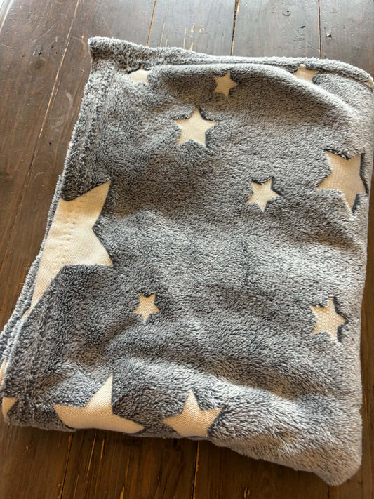 Glow in the dark star Grey Blanket