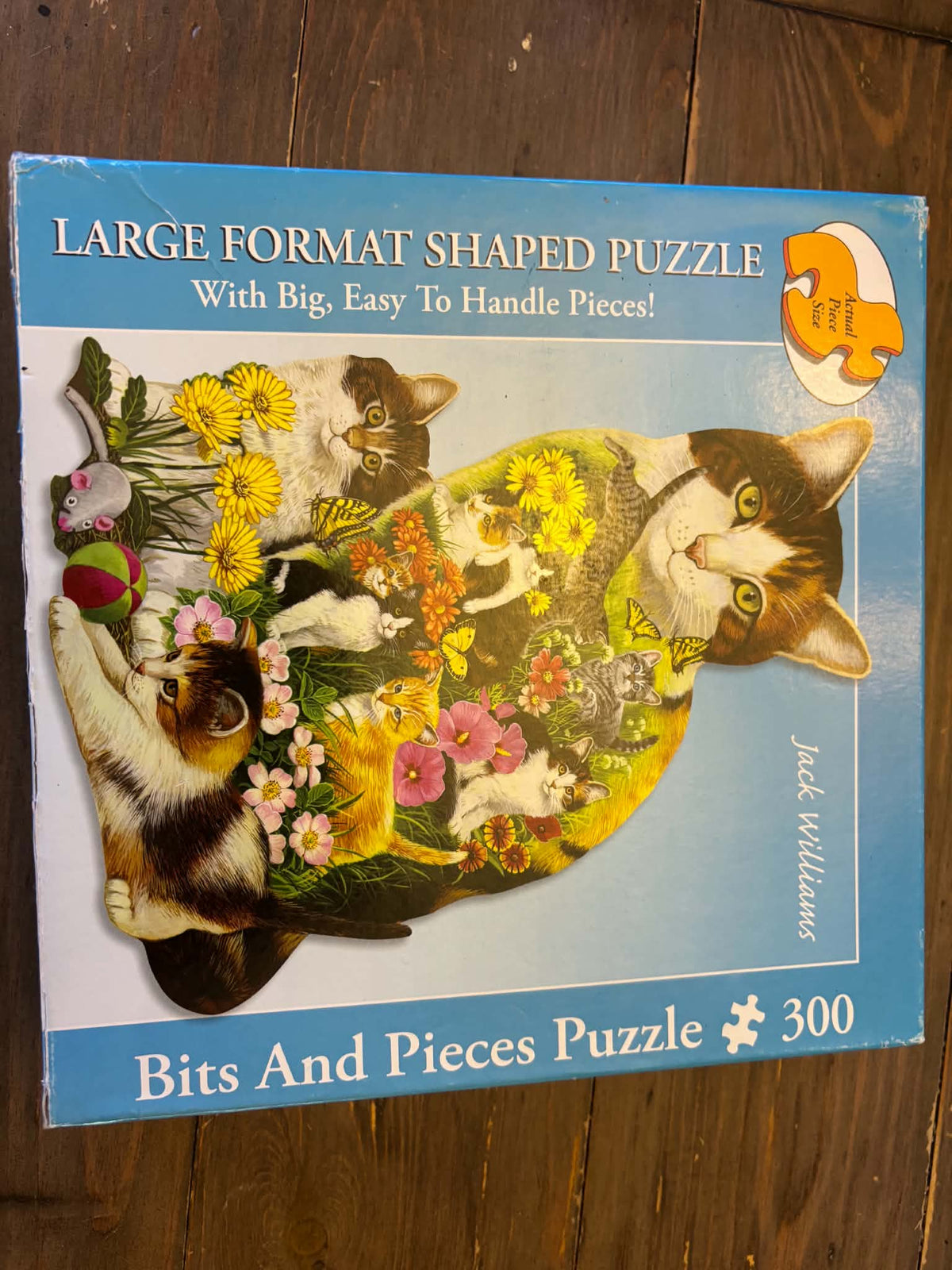 Large Format Shaped Cat Puzzle 300 pieces