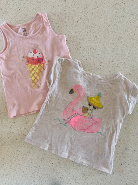 Gap Summer Shirts x2 (3T) , Kids 3T