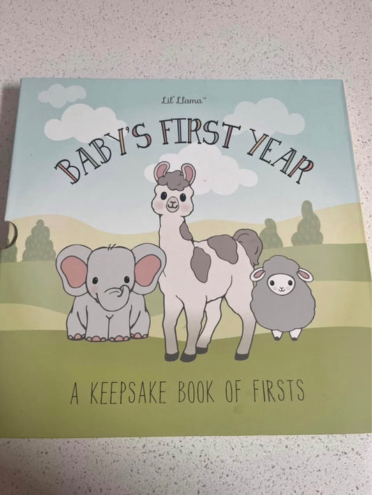 Milestone keepsake baby book