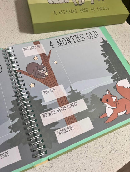 Milestone keepsake baby book