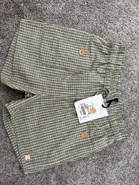 BNWT gingham green shorts , Kids 12