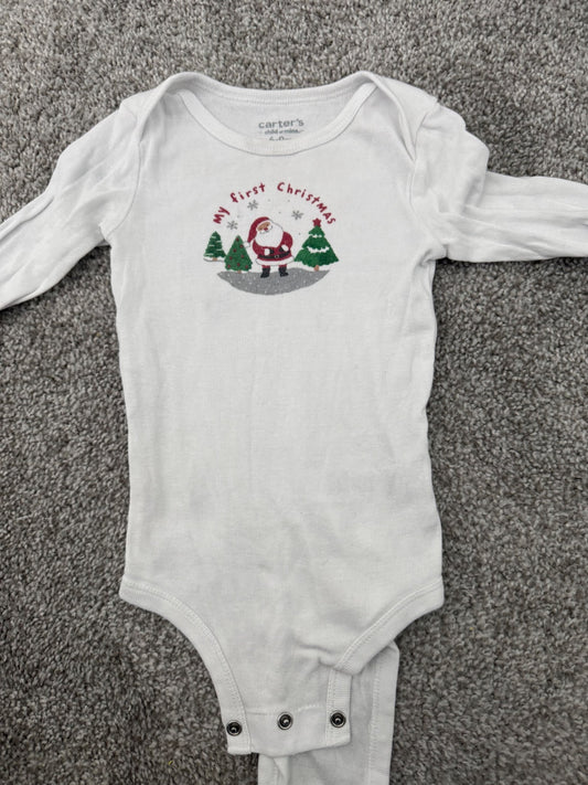 My first Christmas body suit 6-9m Carter’s , Kids 9 Month (6-9M)