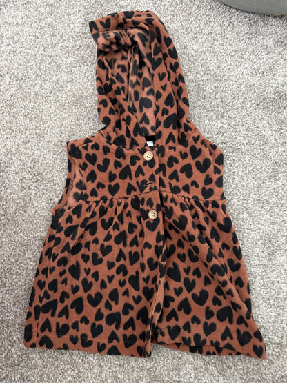 Fleece hood sweater vest 24m, Kids 24 Month (18-24M)