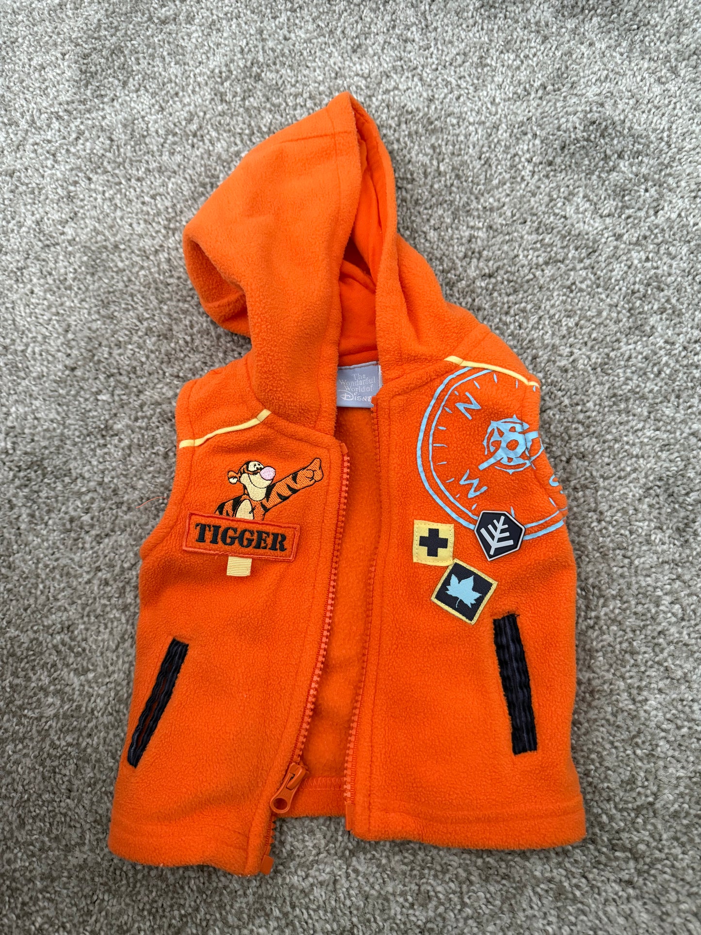 Vintage Disney Tigger Vest 3M, Kids 3 Month (0-3M)