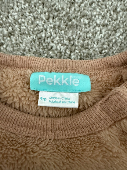 Pekkle Fuzzy Bear Sweater, Kids 9 Month (6-9M)