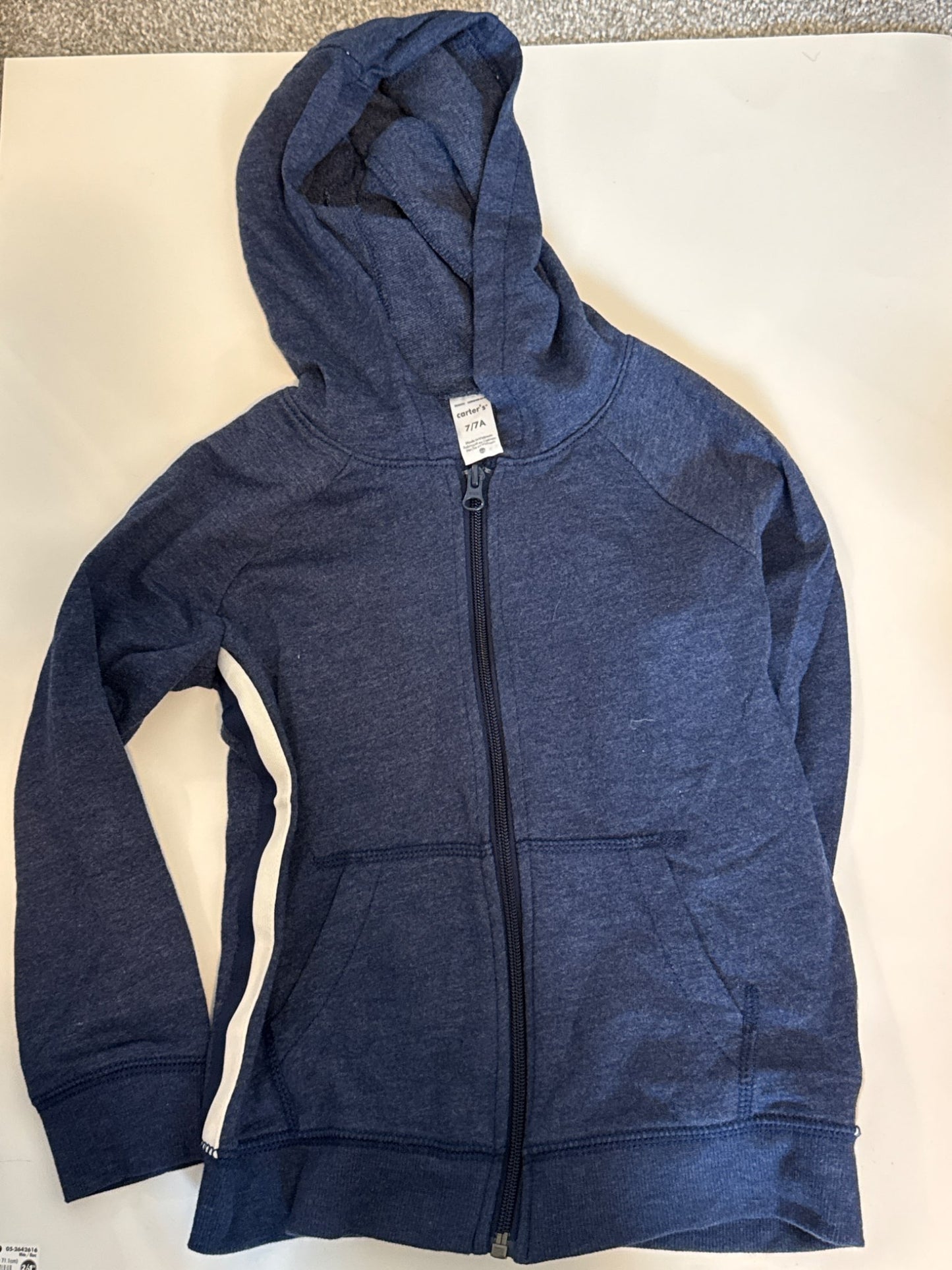 Carters 7A zip up hoodie , Kids 7