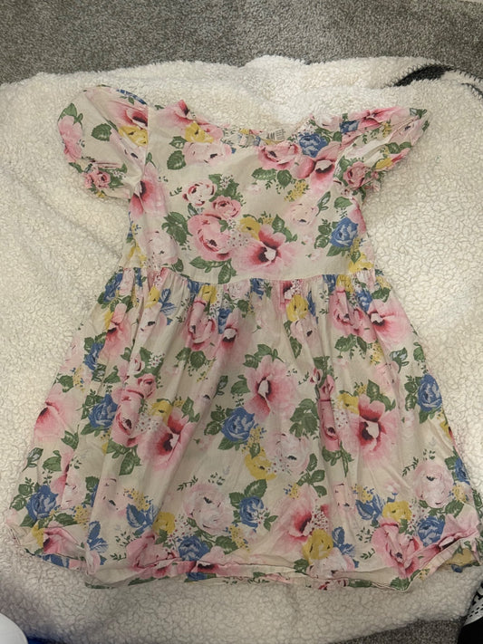 H&M Flower print summer dress 8-9, Kids 8