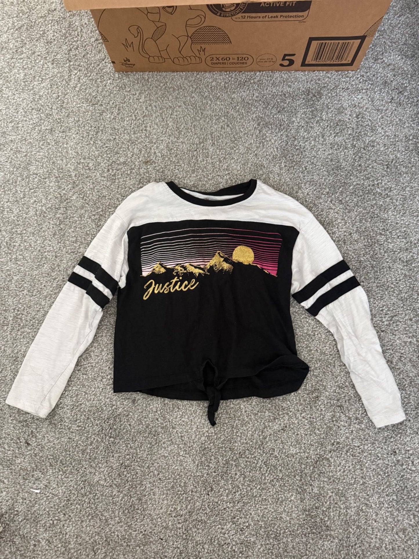 Justice long sleeve size 5-6, Kids 5/5T