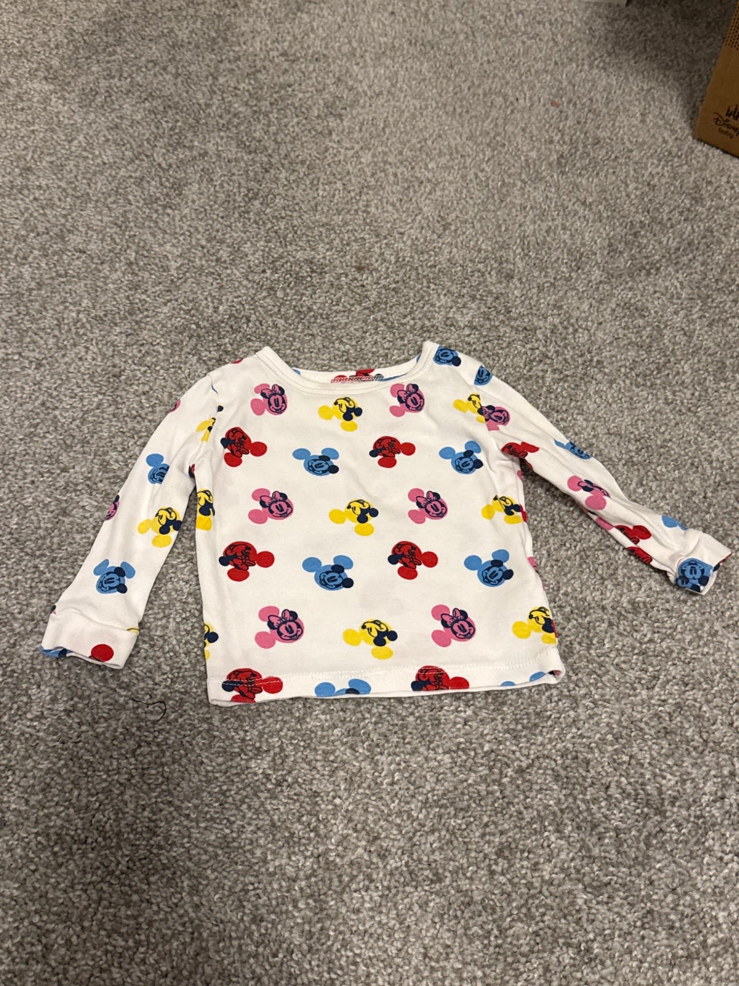 Baby Mickey Mouse long sleeve 3-6M, Kids 6 Month (3-6M)