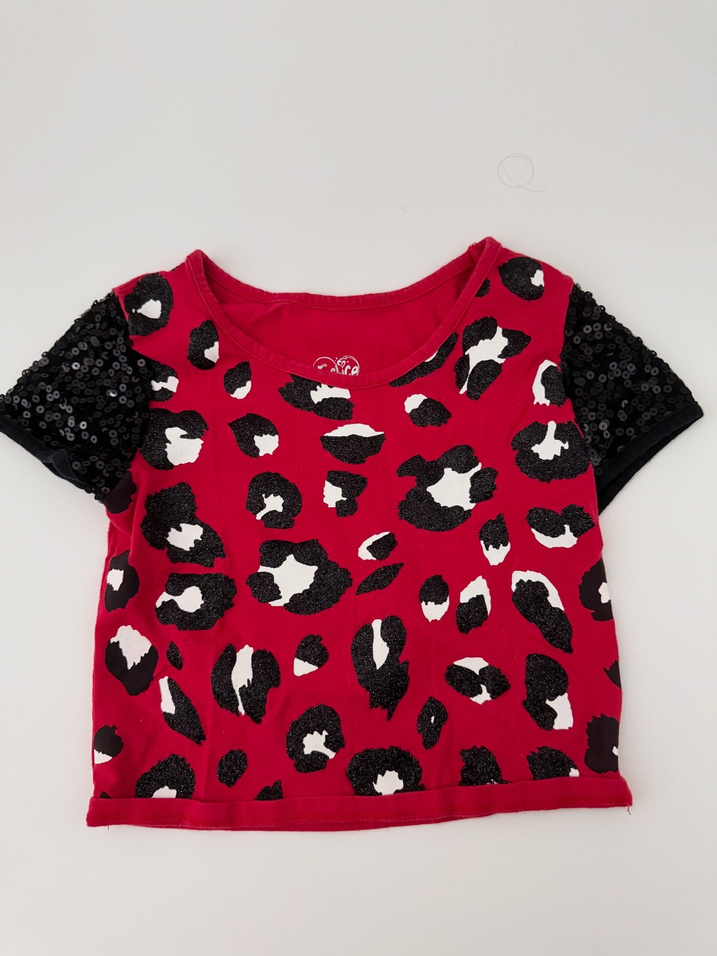JUSTICE SPARKLY cropped shirt 8, Kids 8