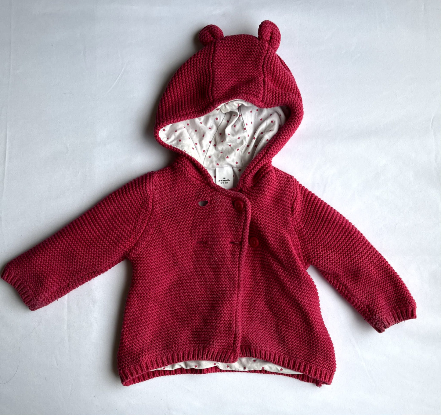 Target Baby Girls’ Knit Hooded Cardigan – 3-6M, Kids 6 Month (3-6M)